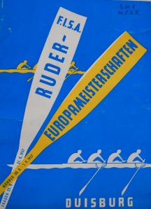 1957 European Rowing Championships programme