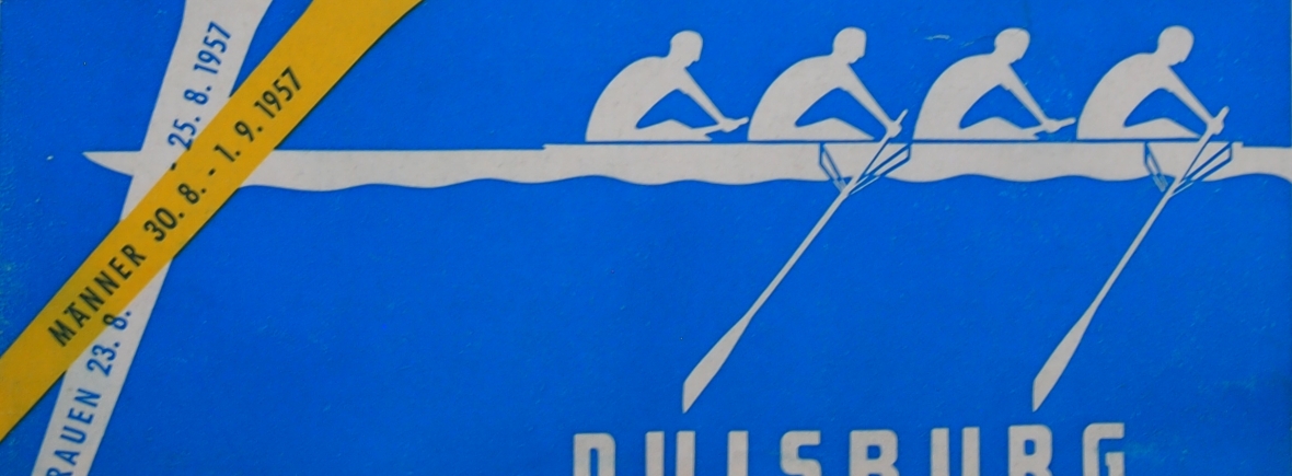 1957 Women's European Rowing Championships programme cover