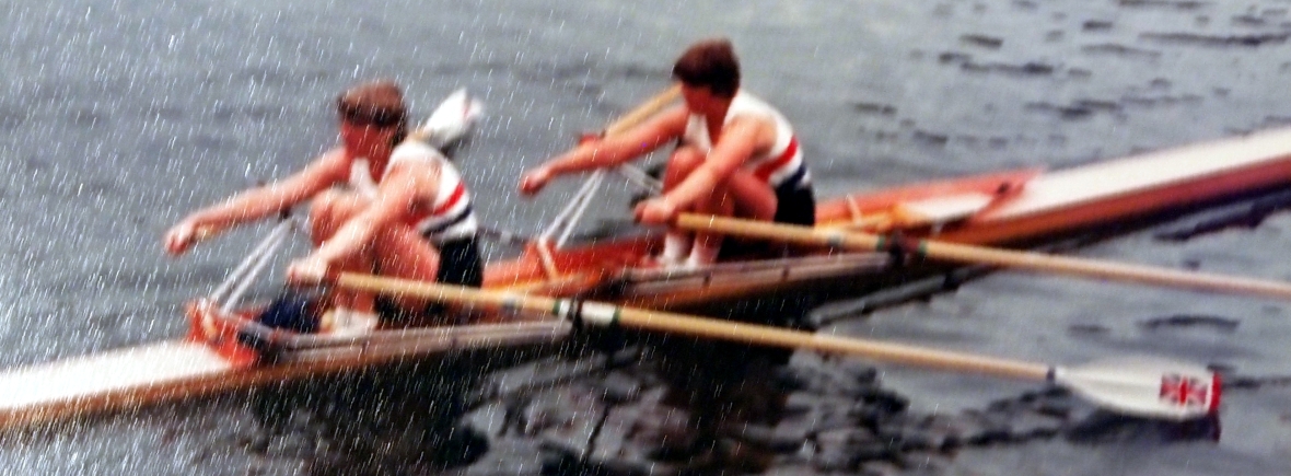 Astrid Ayling and Rosie Clugston in a GB double scull
