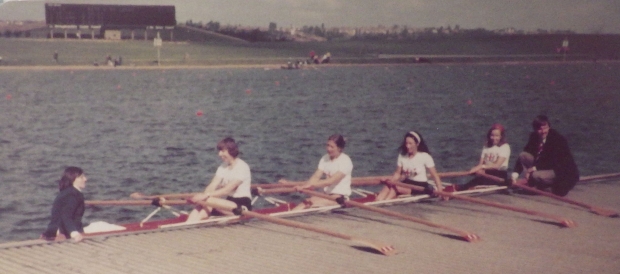 women is coxed quad at raft