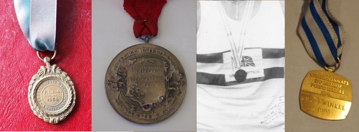 1954, 1962, 1981 and 1985 medals
